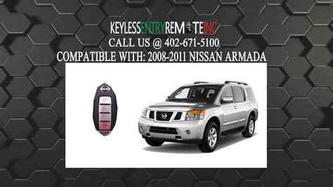 Others are called smart keys where you don't even have to take the fob out of your pocket to open the doors. How To Replace Nissan Armada Key Fob Battery 2007 - 2013 ...