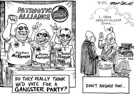 The alliance for american manufacturing (aam) was founded in 2007 by leading domestic manufacturers and the united steelworkers, north america's largest industrial union, with a simple mission: Zapiro: Kenny Kunene and the Patriotic Alliance - The Mail ...