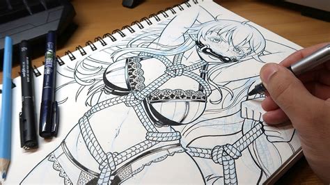 Robert marzullo (comic book style) trent kaniuga; SHIBARI! - Draw With Mikey 98 - YouTube