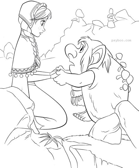 Feel free to print and color from the best 38+ frozen coloring pages pdf at getcolorings.com. Anna visiting the trolls / Frozen Coloring Pages ⋆ Free ...