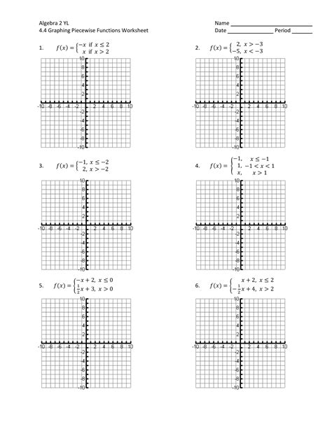 algebra 2 graphing functions worksheet algebra worksheets free download