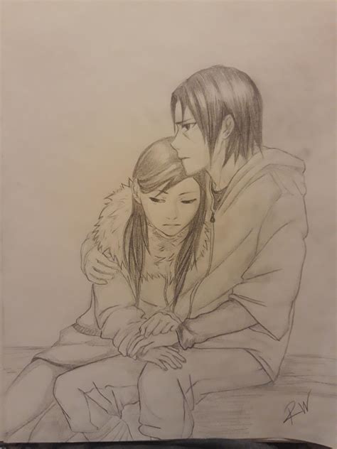 Sasuke con el tiempo se enamora de tn y cuando se le confesó ella lo rechazo ya que para ella lo más importante es estar junto a naruto y hipster drawings izuna uchiha naruko uzumaki itachi itachi and izumi. I drew Itachi and Izumi from my mind. What do you think ...