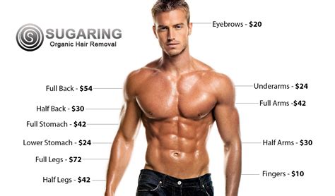 Laser hair removal cost by body area, laser hair removal pricing chart, nationwide network of hair removal specialists, tips for finding the best laser this means that laser hair removal prices in new york are not exactly the same as treatment costs in atlanta. Men Sugaring Hair Removal Chest Back Facial Legs & More