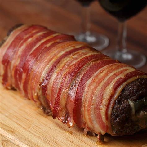 The best part of this bacon wrapped smoked meatloaf recipe is creating the bacon weave that wraps the loaf of ground meat and. Bacon Wrapped Cheesesteak Meatloaf - Cooking TV Recipes