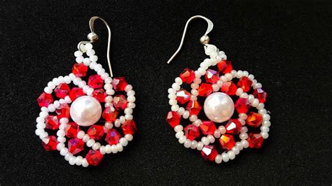 With your pliers, bend the excess head pin over 90 degrees on both earrings. How To Make Easy Beaded Earrings Tutorial - DIY Jewelry ...