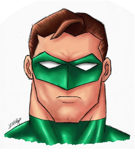 Green Lantern Cartoon Style