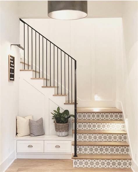 See more ideas about entryway tile, flooring, cement tile. Audrey Crisp on Instagram: "This entryway and stair ...