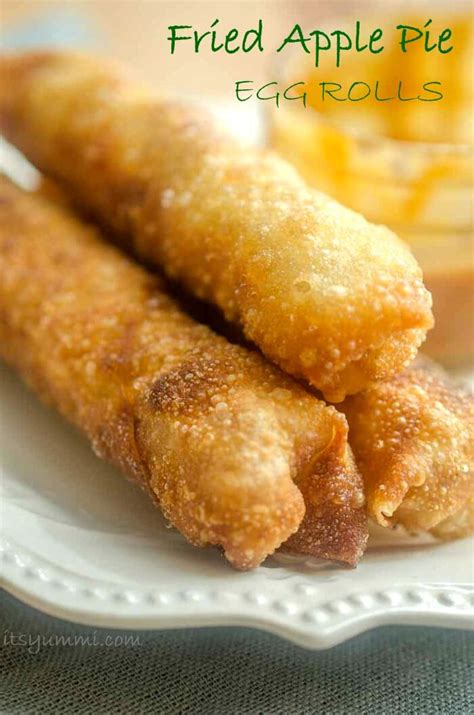 Fried Apple Pie Egg Rolls Dessert + VIDEO | Its Yummi