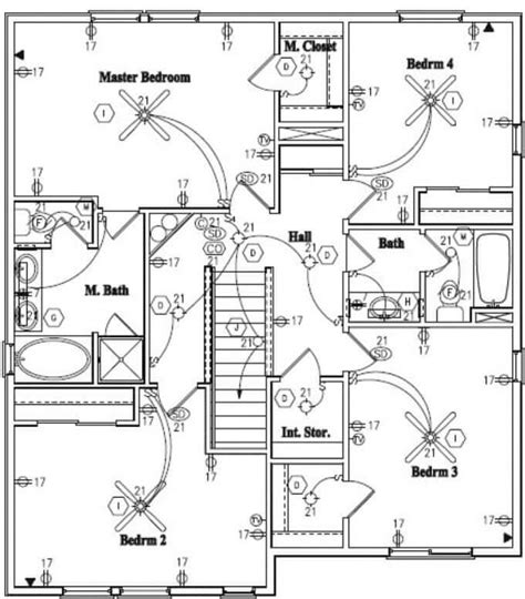 It's also called a star pattern. Electrical House Plan details - Engineering Discoveries in 2020 (With images) | House blueprints ...