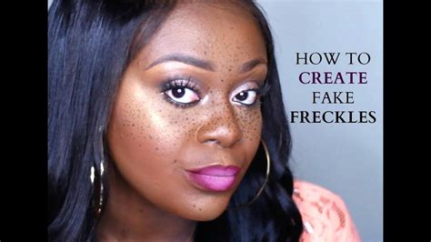 For a natural look, choose a colour that is close to the colour of your natural freckles; FAKE FRECKLES ON DARK SKIN | MAKEUP TRICK FOR REALISTIC ...