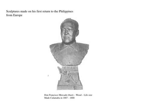 Why did our hero choose rizal when he went to school? PPT - Sculptures made by Dr. Jose P. Rizal PowerPoint ...