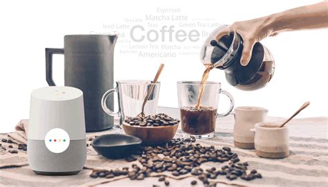 A small, low table suitable for people in lounge seating to put coffee cups on. An IoT-based voice-controlled coffee maker on Behance