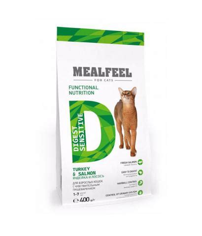 Mealfeel Adult Cat Digest Sensitive Turkey & Salmon - рейтинг, обзор ...