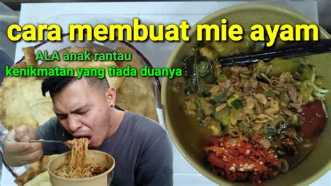 Lontong is an indonesian dish made of compressed rice cake in the form of a cylinder wrapped inside a banana leaf, commonly found in indonesia, malaysia and singapore. Cara membuat mie ayam - YouTube