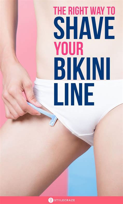 Shave or remove hair in the direction of the hair growth on your bikini line. The Right Way To Shave Your Bikini Line (With images ...