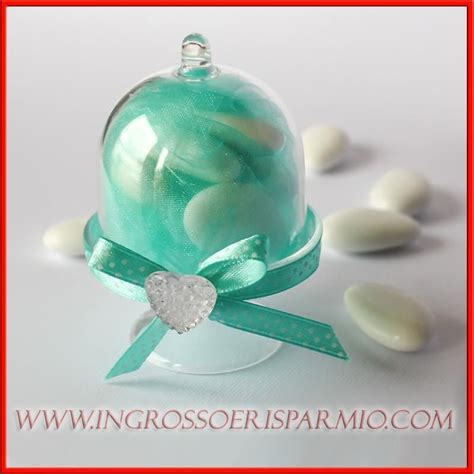 Segnaposto narin color tiffany : ALZATINE PORTACONFETTI TRASPARENTI TIFFANY SCATOLINE ANCHE PER COMUNIONE BATTESIMO - Ingrosso e ...