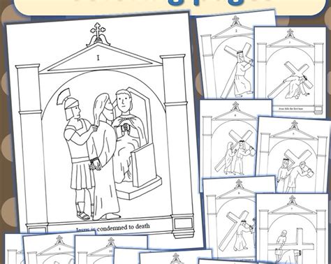 John's church as free printable stations of the cross coloring. Stations of the Cross Coloring Pages - Drawn2BCreative