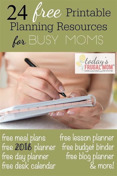 Make every meal even more special. 28+ FREE Printable Planning Resources for Busy Moms ...