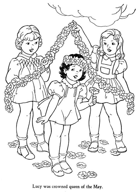 May Coloring Pages | May day coloring pages | Coloring ...