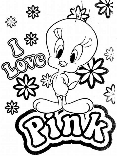 Birds coloring pages for kids. Cute Tweety Bird | Disney Coloring Pages For Kids | Bird ...