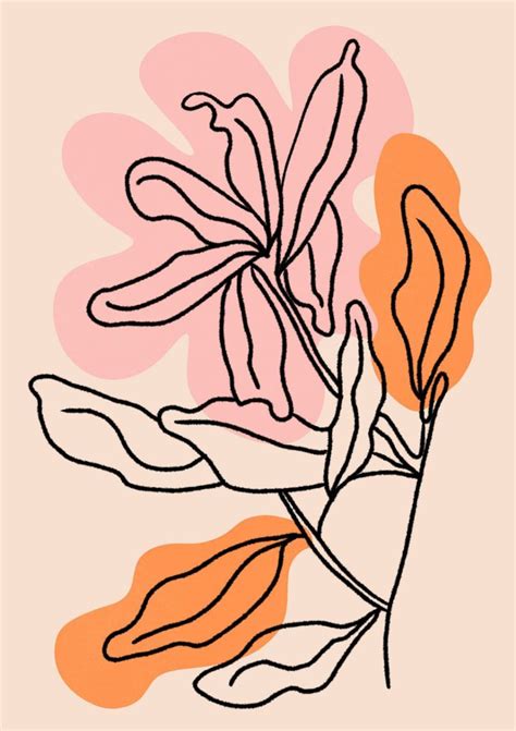Are you searching for flower lineart png images or vector? Line art color #color _ strichzeichnung farbe _ couleur de ...