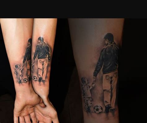 Los mejores tattoos para el brazo sin duda don aquellos que sean muy llamativos que cubran gran parte del brazo y que sean tatuajes que también cubran una parte del pecho, en algunos diseños de tatuajes se ven. Pin by Diego Alejandro Klonn on Silueta padre e hijo ...