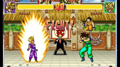 Doc gero pulls out and presses a switch to have a metal ball with his face on it fall onto his opponents head. Dragon Ball Z 2 Super Battle - ARCADE - emulador MAME 0 ...