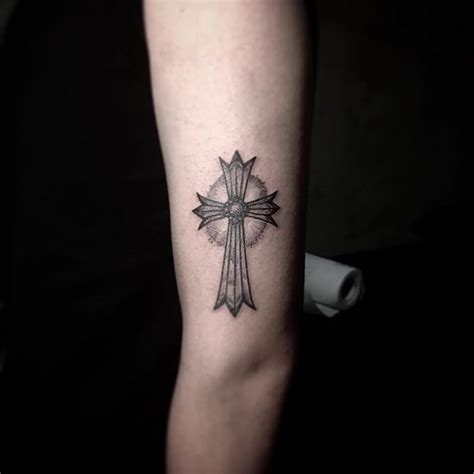 The most popular areas to etch small cross tattoos. 50+ Unique Small Cross Tattoo Designs - Simple and Lovely ...