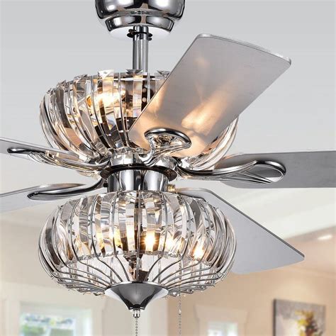 With the latest technology in dc motors, the ceiling fan uses 65% less energy than ac motor ceiling fans. 52" Adelyte 5 Blade Ceiling Fan | Ceiling fan chandelier ...