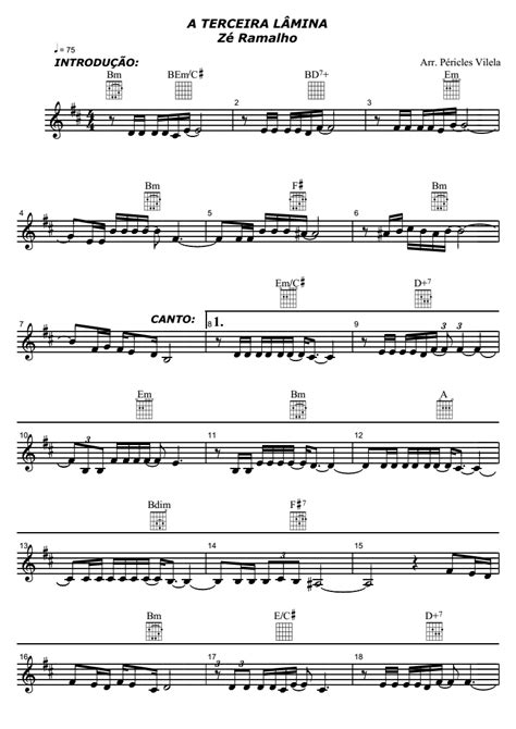 Music download center 0.6 beta. Partituras Musicais: A terceira lâmina - Zé Ramalho - Teclado, Violino, Flauta, Inst. de Sopro ...