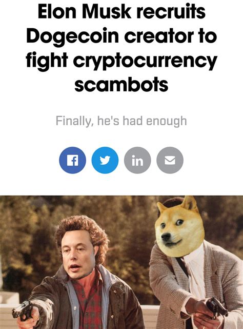 Submitted 11 days ago by hassan_gym. Such gun, quite musk, very article : dogecoin