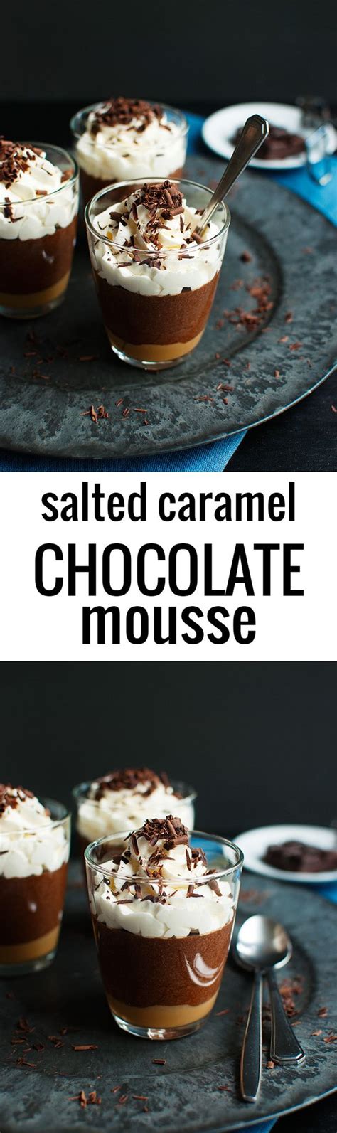 Chocolate peanut butter caramel mousse pie italian choco. Salted Caramel Chocolate Mousse
