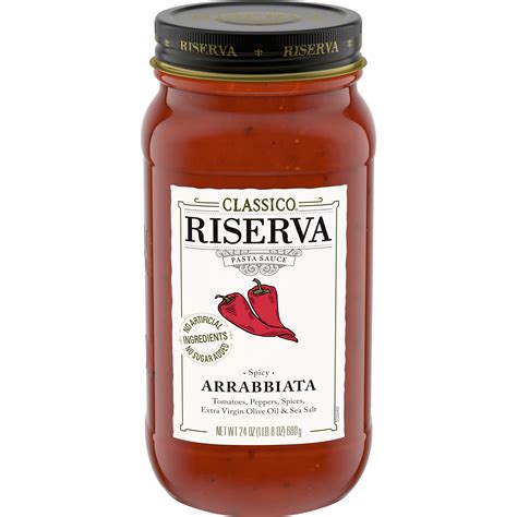 Classico Riserva Spicy Arrabbiata Pasta Sauce, 24 oz Jar - Walmart.com - Walmart.com