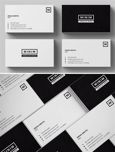 Black & white business cards templates. Perfect Business Card PSD Template Designs | Business card ...