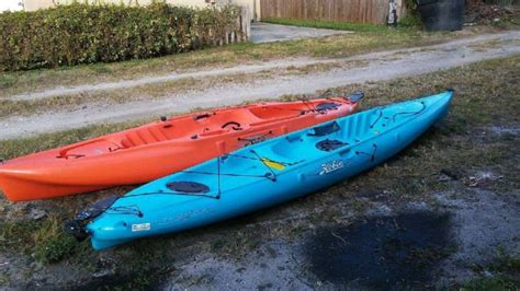 Length 18' posted over 1 month. Pair Of Used Hobie Recreational Fishing Kayaks With ...