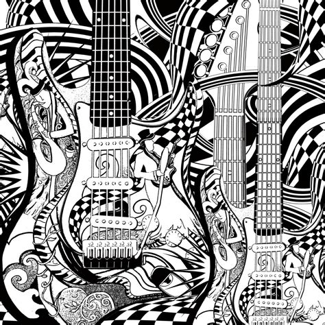 Browse your favorite printable guitar coloring pages category to color and print and make your own guitar coloring book. Adult Coloring Page, Printable Guitar Coloring Pages ...