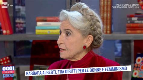 When she was 15, her family moved to rome. "È morta!?". Barbara Alberti, gaffe colossale in diretta ...