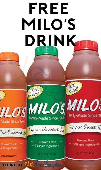 Maybe you would like to learn more about one of these? FREE Milo's Drink - Yo! Free Samples