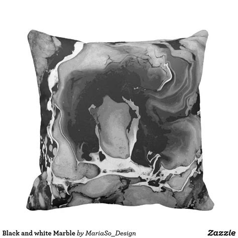 Check spelling or type a new query. Black and white Marble Throw Pillow | Zazzle.com