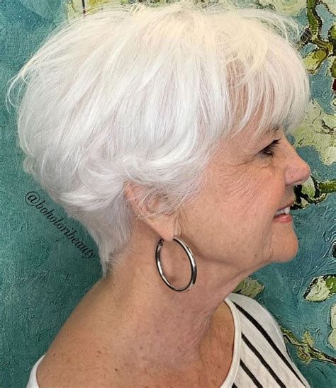 Styling mousse and hair spray are the best styling aids, because they give the hair more shape and body. The Best Hairstyles and Haircuts for Women Over 70 | Cool hairstyles, Thin hair short haircuts ...