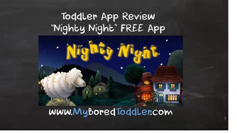 Touch and drag shapes into their matching holes! Toddler app review - Nighty Night - My Bored Toddler