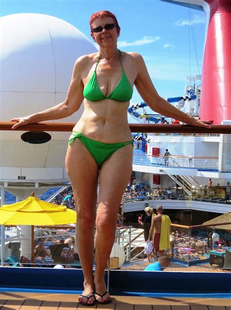 I then held her in my arms, walking from the bedroom, through the living room, and to the hallway. Green bikini wife | This photo is from our vacation cruise ...