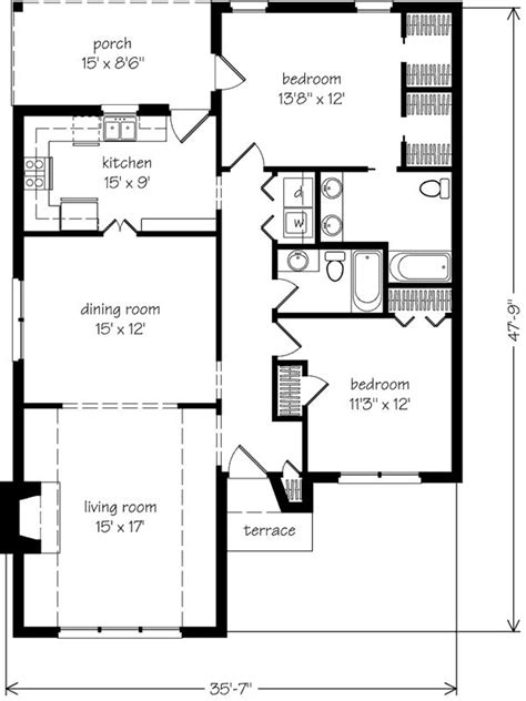 We're pleased to introduce you to our ranch plans! SL1538 | Cottage style house plans, Southern living house ...