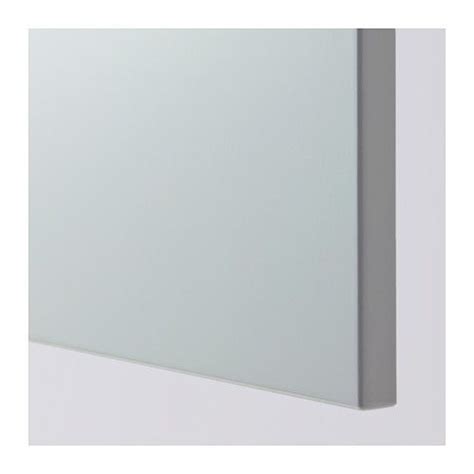 Thin looking melamine foil with plastic edge visible at top and bottom. VEDDINGE Door, grey, 40x80 cm - IKEA Ireland | Ikea veddinge, Ikea, Cabinet doors