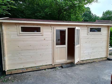 Find photos of beach cabins. 6x4m small sports changing room - Hortons Portable ...