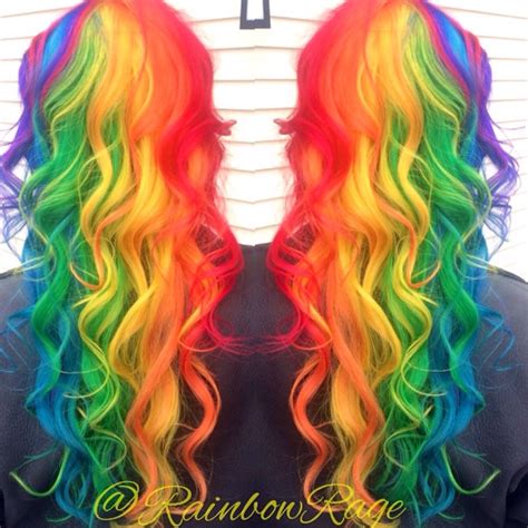 Craving a major style transformation, our colleague, crystal, went for a rainbow dye job at black hair salon which specialises in colouring services. Pin on Rainbow Hair Colors