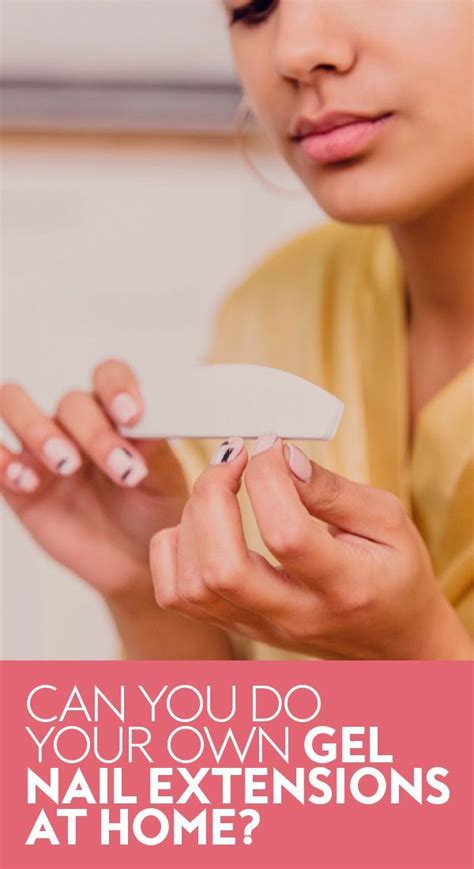Not when they're done correctly! Can You Do Your Own Gel Nail Extensions At Home? | Gel nail extensions, Nail extensions, Gel nails