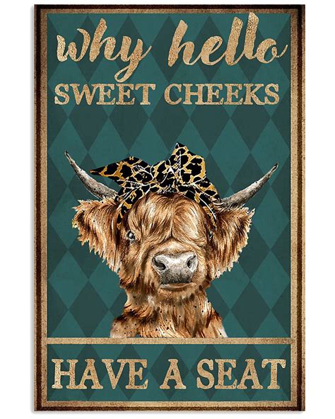 Two travelers, on the run from a band of vengeful hunters in the 1820s northwest, dream of striking it rich, but their tenuous plan to make their fortune on the frontier comes to rely on the secret use of a. best selling products why hello sweet cheeks have a seat cow retro poster