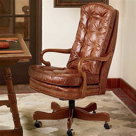 Try our free drive up service, available only in the target app. TUFTED LEATHER GOOSENECK CHAIR | Wooden desk chairs ...