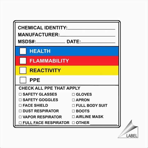 This is a word template that will fit on burris computer forms® print your own label sheets™ layout label 30up 2 5/8 x 1 labels. Hmis Label Template Free Inspirational Ghs Label Template ...